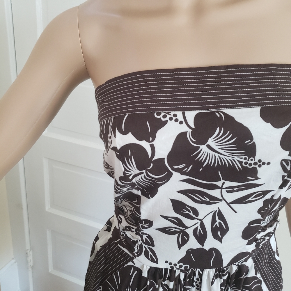 Charlotte Russe Strapless Tropical Dress sz 7 - Picture 4 of 4